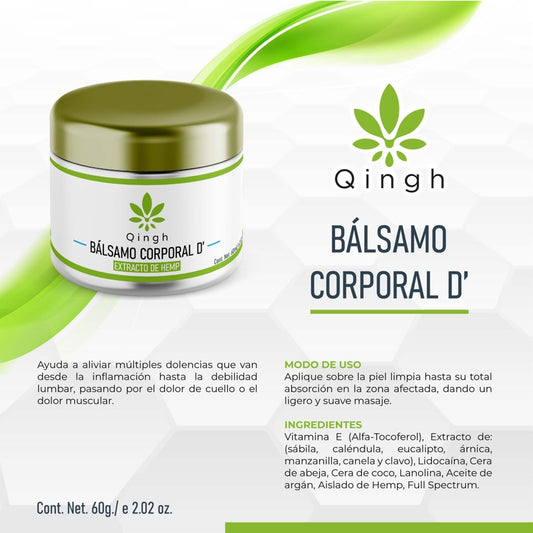 QINGH | Bálsamo corporal D´ - 60g