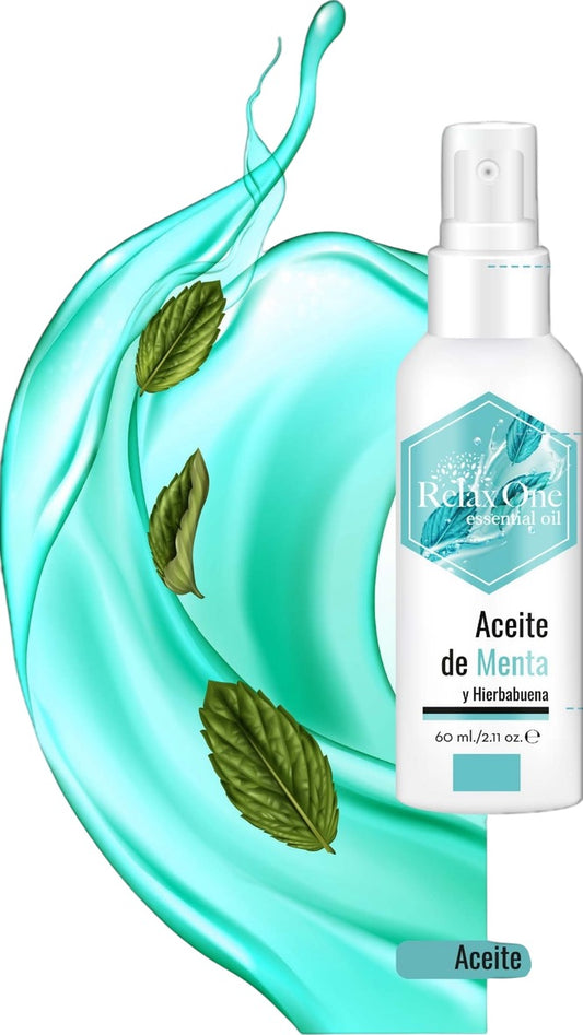 RELAX ONE | Aceite Esencial de Menta y Hierbabuena (Uso Tópico) - 60ml