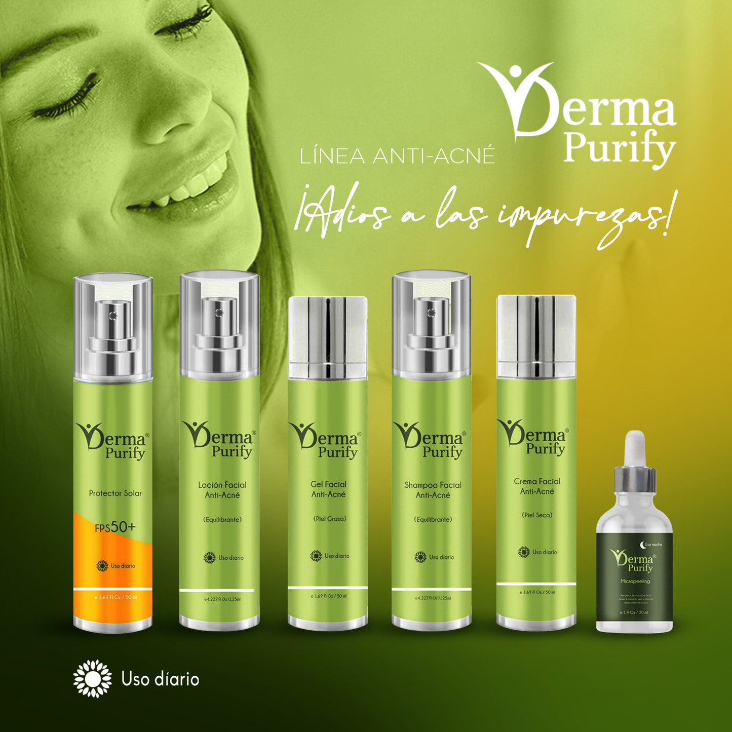 DERMA® PURIFY | Protector Solar FPS 50+ (Uso Diario) - 50ml