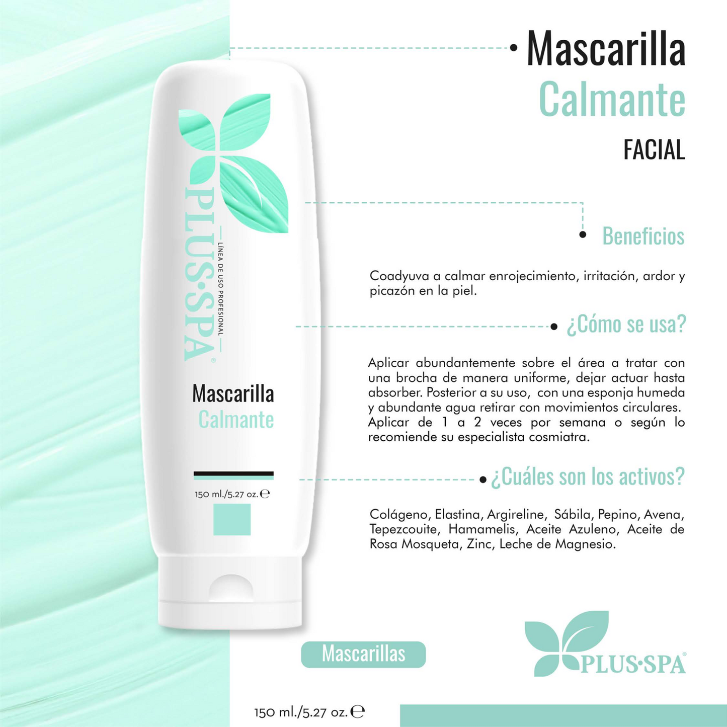 PLUS•SPA | Mascarilla Calmante Facial - 150ml