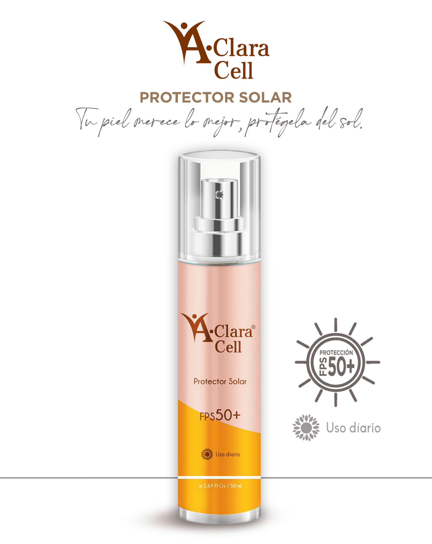 ACLARACELL | Protector Solar FPS 50+ / 50ml