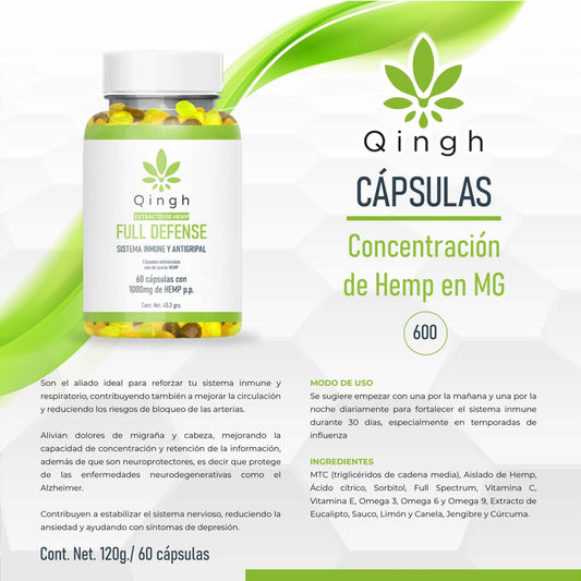 QINGH | Capsulas Full Defense - 60 capsulas con 1000mg