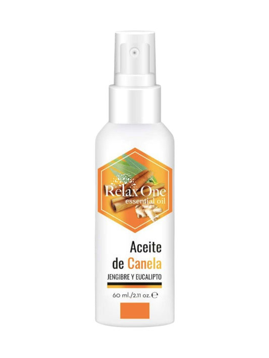 RELAX ONE | Aceite Esencial de Canela, Jengibre y Eucalipto (Uso Tópico) - 60ml
