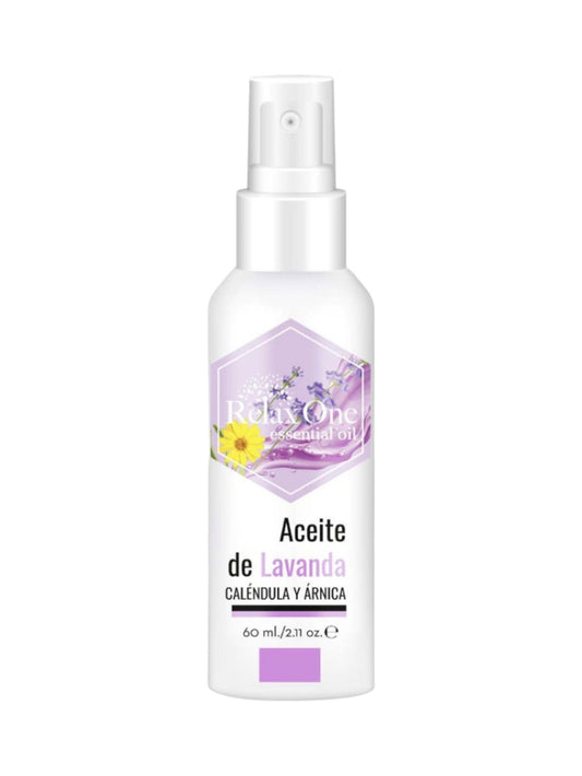 RELAX ONE | Aceite Esencial de Lavanda, Caléndula y Árnica (Uso Tópico) - 60ml