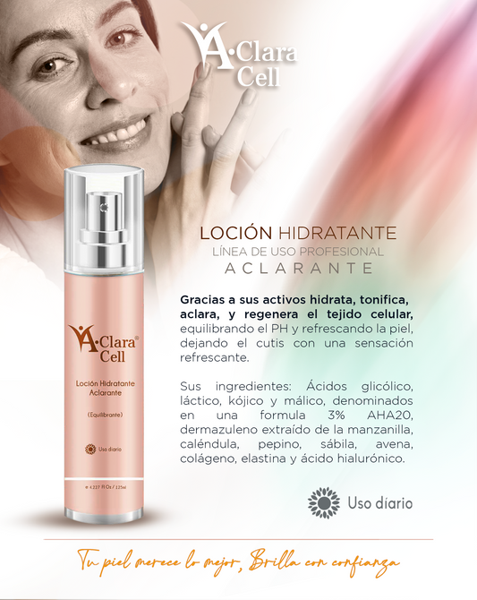 ACLARACELL | Loción Facial Hidratante Aclarante (Equilibrante Piel Grasa) - 125ml