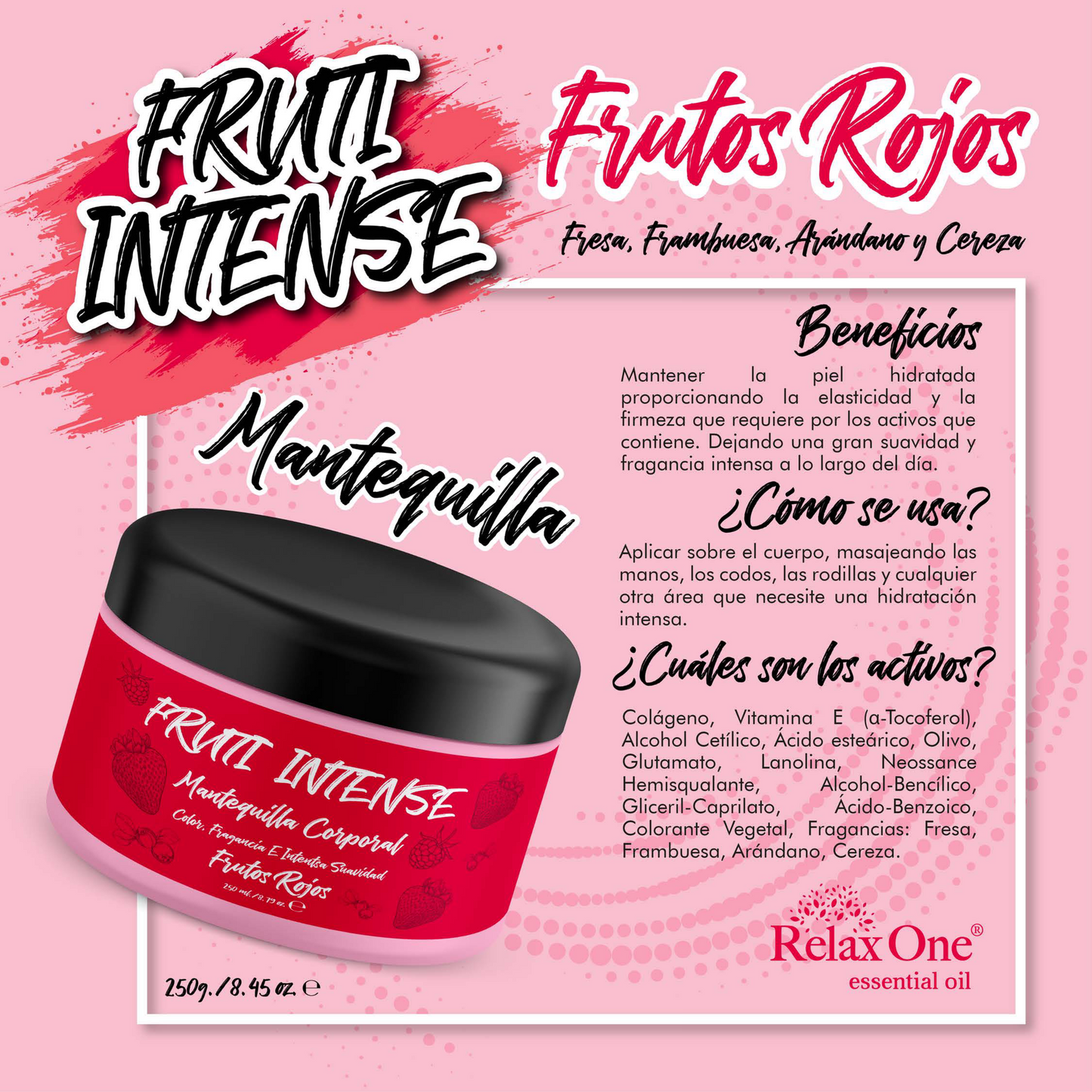 FRUTI INTENSE | Mantequilla Corporal de Frutos Rojos - 250g