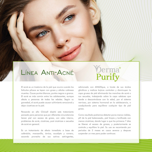 DERMA® PURIFY | Shampoo Facial Anti-Acné (Equilibrante Uso Diario) - 125ml