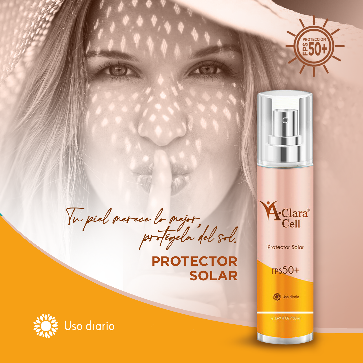 ACLARACELL | Protector Solar FPS 50+ / 50ml