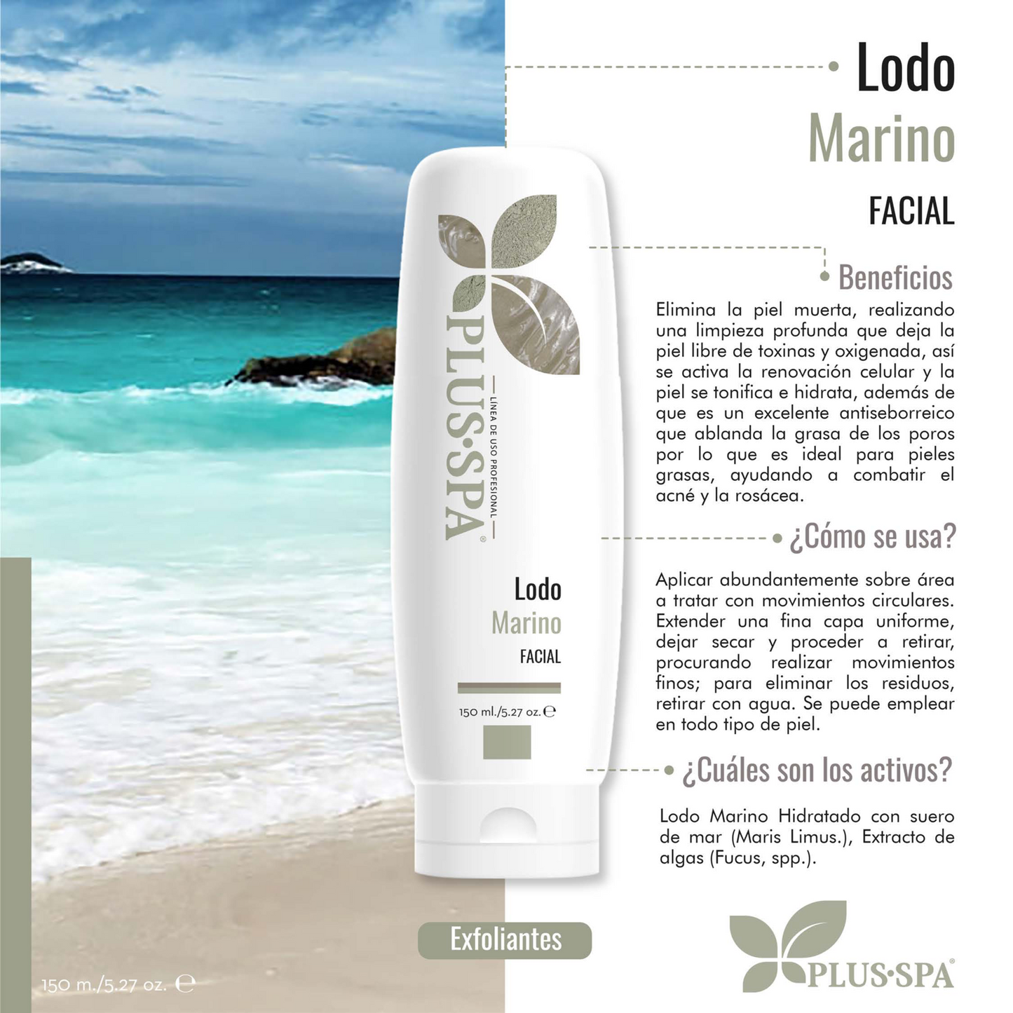 PLUS•SPA | Lodo Marino Facial - 150ml