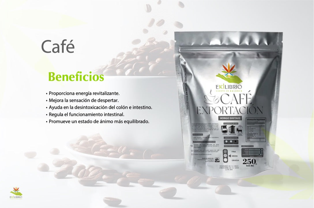 EKILIBRIO | Café Arábica de Altura Colombiano con Hongo Shiitake - 250g
