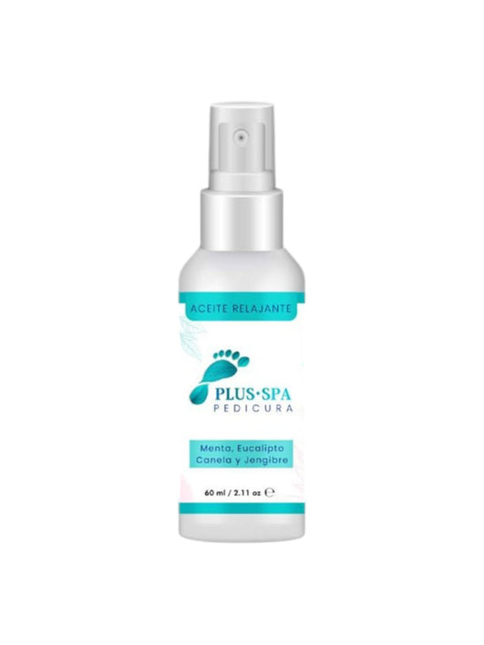 PLUS•SPA | Aceite Relajante para Pedicura - Menta, Eucalipto, Canela y Jengibre - 60 ml