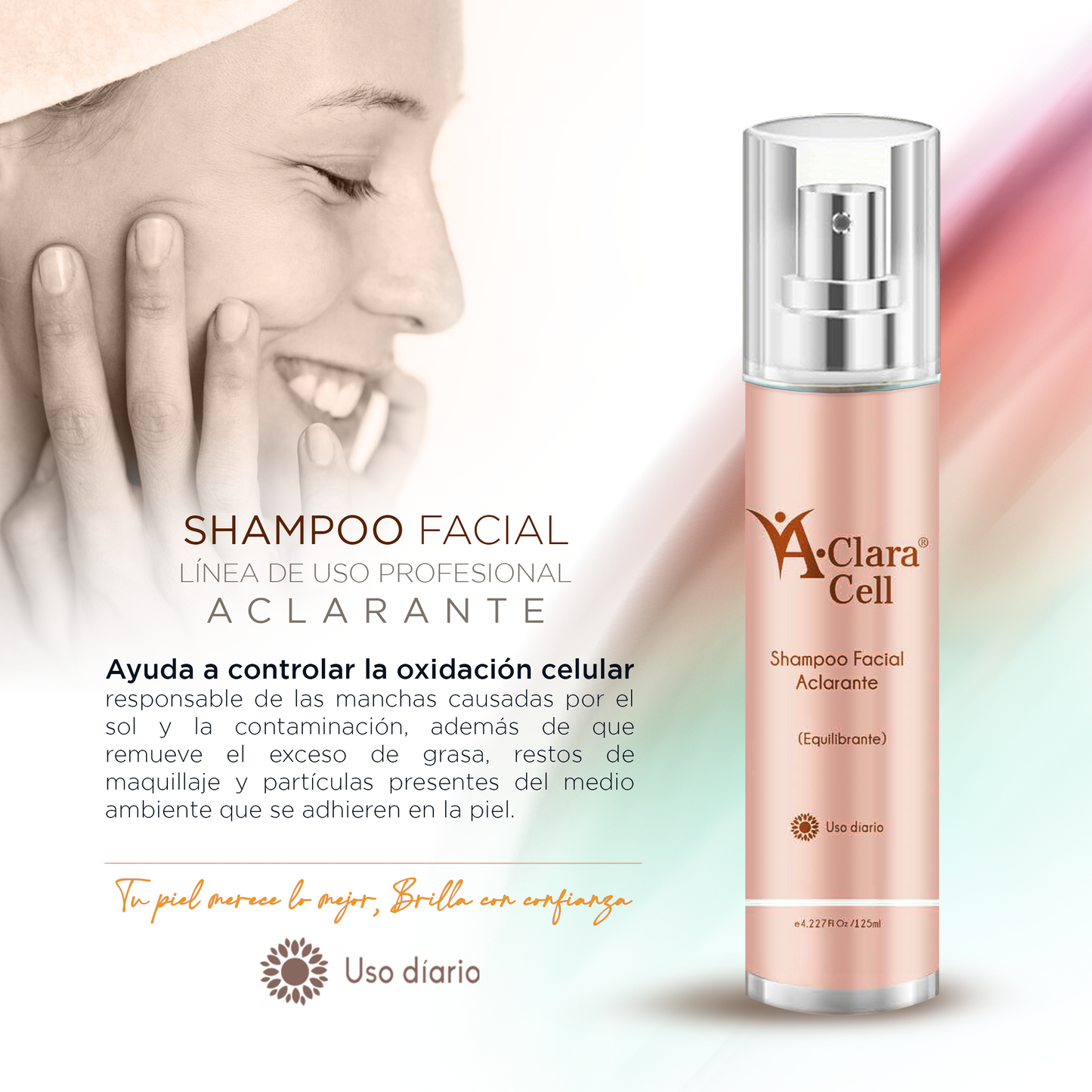 ACLARACELL | Shampoo Facial Aclarante (Equilibrante) -125ml