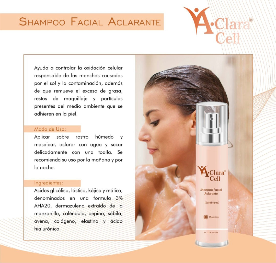 ACLARACELL | Shampoo Facial Aclarante (Equilibrante) -125ml