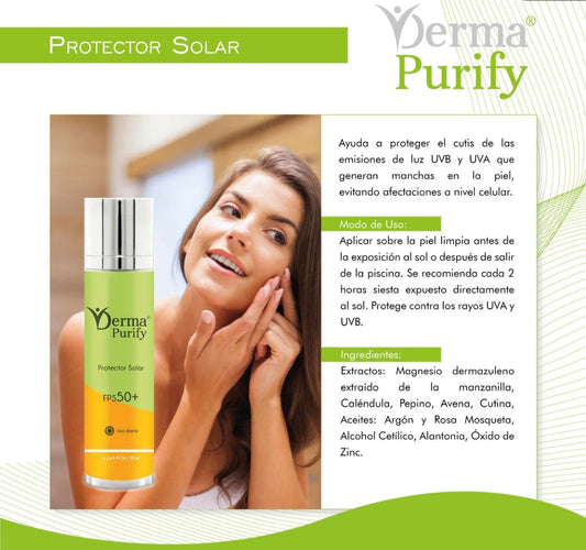 DERMA® PURIFY | Protector Solar FPS 50+ (Uso Diario) - 50ml