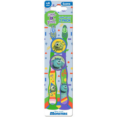 Cepillo Dental Infantil Cool & Good Suave Monsters 2 Piezas