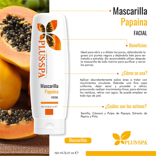 PLUS•SPA | Mascarilla Facial de Papaína - 150ml