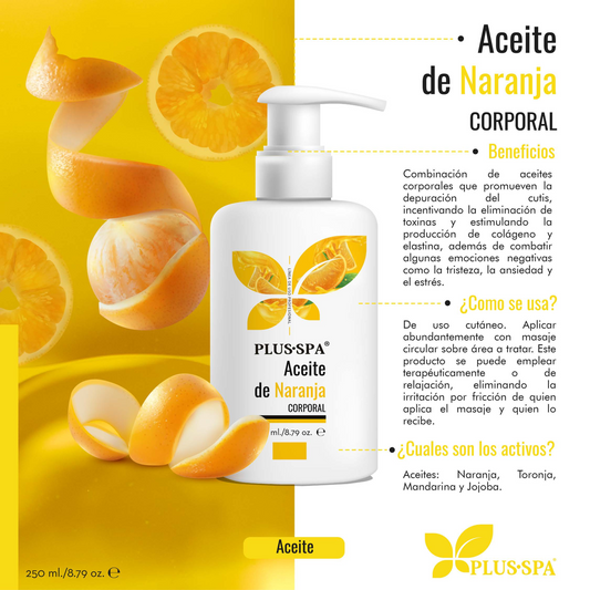 PLUS•SPA | Aceite de Naranja Corporal - 250ml