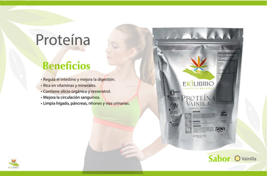 EKILIBRIO | Proteína de Vainilla (Suplemento Alimenticio) - 500g