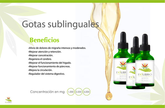 EKILIBRIO | Gotas Sublinguales para Bienestar Integral - (Concentración: 1000mg / 2000mg / 3000mg)