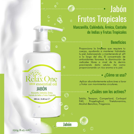 RELAX ONE | Jabón Líquido Frutos Tropicales - 250ml