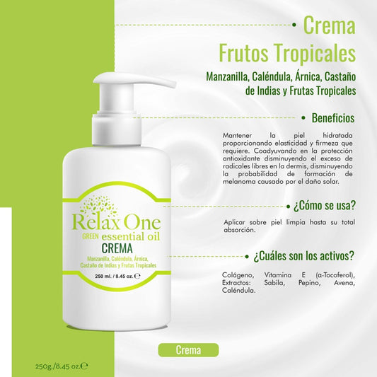 RELAX ONE | Crema Corporal Frutos Tropicales - 250ml