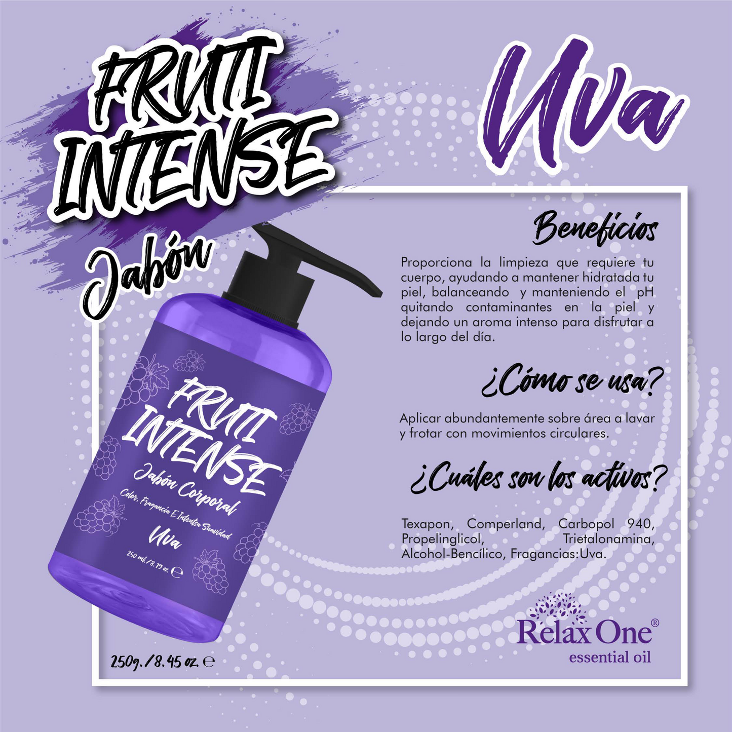 Jabón Corporal Fruti Intense - Uva