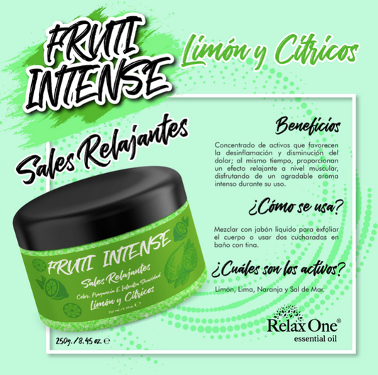 FRUTI INTENSE | Sales Relajantes de Limón y Cítricos - 250g