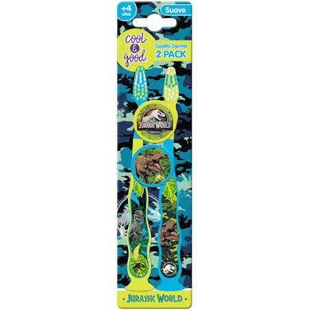 Cepillo Dental Infantil Cool & Good Suave T- Rex Jurassic 2 Piezas